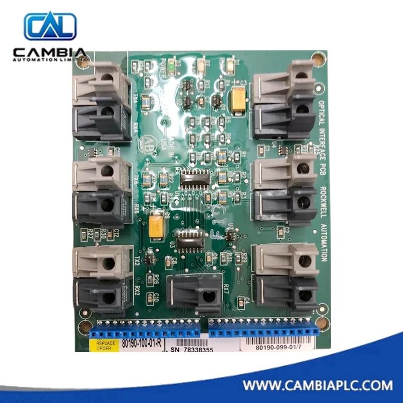 Allen Bradley 80190-100-01-R Fiber Optic Board in Stock